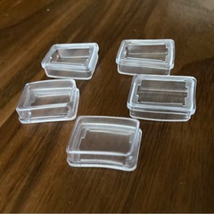 uxcell ロッカースイッチ保護カバー 防水ラウンドキャップ 25 x 20 x 8mm ホワイトクリア 5個入りの画像