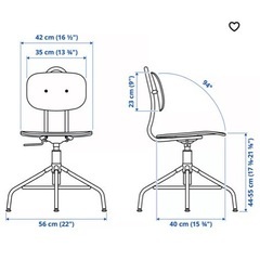 IKEA 回転チェア　ウッド　アイアン　ナチュラル　椅子の画像