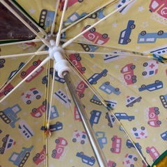 男の子用雨ガッパと傘のセットの画像