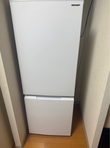 シャープ 2ドア冷蔵庫 179L SJ-D18J-W（ホワイト）
