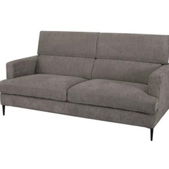 3人掛けグレーモダンソファ🛋️引越しでサイズ合わず…泣く泣く出品😭の画像