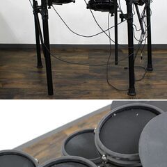 ≪S085ジ≫ 通電OK/音出しOK ALESIS/アレシス 電子ドラム NOTRO KIT/ニトロキット DM7Xモジュール 打楽器/電子楽器 ペダル・脚ゴム欠品/現状品の画像