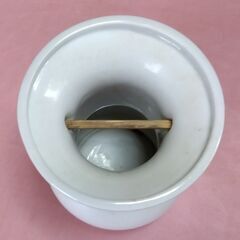 白無地　耳付仏壇花立5寸の画像