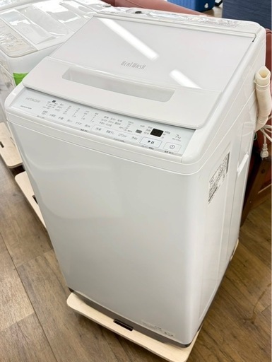 洗濯機 日立 HITACHI 7.0kg 2021年製 ホワイト ビートウォッシュ