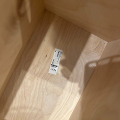 IKEA蓋付収納ボックス木製の画像