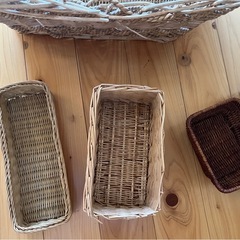 大きいかご　カゴ　籠　まとめ売り　ゴミ箱の画像