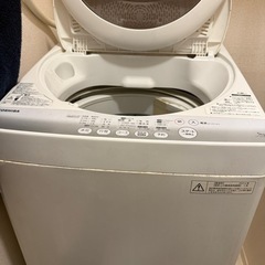 東芝 洗濯機 5kg 2014年製の画像