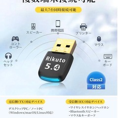 最新Bluetooth 5.4 USBアダプターの画像