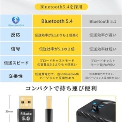 最新Bluetooth 5.4 USBアダプターの画像