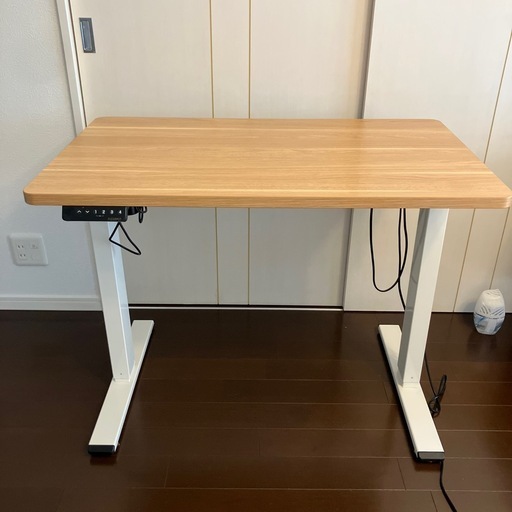 【美品】FLEXISPOT 電動昇降デスクEF1 (幅100×奥行60,メモリー機能付き、説明書つき)