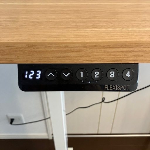 【美品】FLEXISPOT 電動昇降デスクEF1 (幅100×奥行60,メモリー機能付き、説明書つき) 