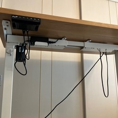 【美品】FLEXISPOT 電動昇降デスクEF1 (幅100×奥行60,メモリー機能付き、説明書つき) の画像
