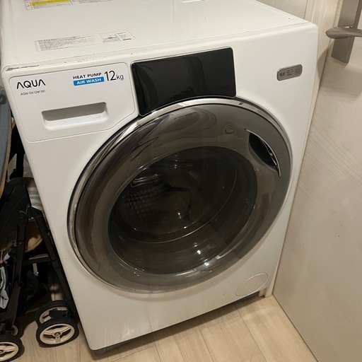 【ジャンク品】21年製 AQUA AQW-DX12M ドラム式洗濯乾燥機 12kg