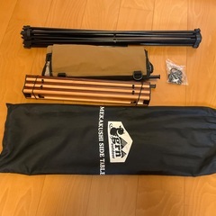 ダストボックス兼用テーブル　キャンプ用品の画像