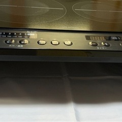 アイリスオーヤマ　2024年製　二口IHコンロ　脚付き　IHK-W13S-Bの画像