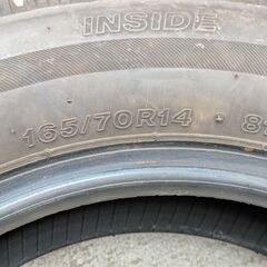 工賃込み　ブリヂストン２０２３年製冬タイヤ１６５／７０Ｒ１４　４本セットの画像
