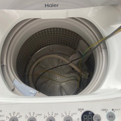 ハイアール 4.5kg 全自動洗濯機 JW-C45D 風乾燥ステンレス予約タイマーつけおきモードしわケア上開き縦型　2021年 の画像