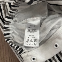 ベビー　袴風　ロンパース　50-70センチの画像