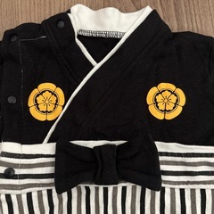 ベビー　袴風　ロンパース　50-70センチの画像