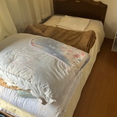 シモンズ　シングルベッド　マットレス付きの画像
