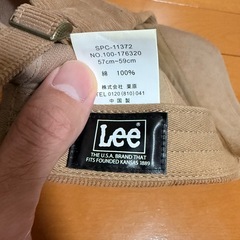 Lee ベージュキャップの画像