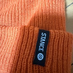 STANCE オレンジ ニット帽の画像