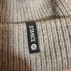 STANCE グレー ニット帽の画像