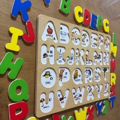 【知育玩具】ABC木製パズル　アルファベットの画像
