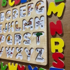 【知育玩具】ABC木製パズル　アルファベットの画像