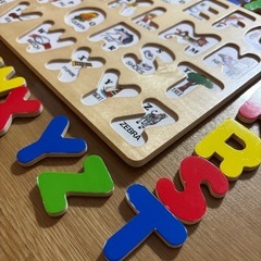 【知育玩具】ABC木製パズル　アルファベットの画像