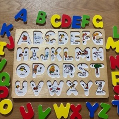 【知育玩具】ABC木製パズル　アルファベットの画像