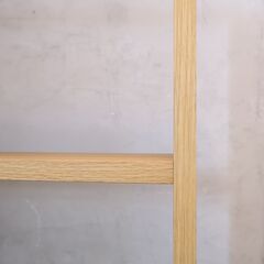 人気の無印良品(MUJI)のオーク材 ワイド・5段スタッキングシェルフ！！追加棚で用途に応じてカスタマイズ可能な万能シェルフ♪リビングや寝室、子供部屋の本棚などにもおススメです！の画像