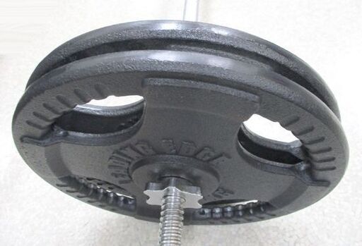 バーベルセット 40kg LEADING EDGE プレート10kg4枚 筋トレ トレーニング 札幌市北区屯田