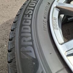 【美品】BLIZZAK VRX2 185/65R15 ホイール付き4本セット ブリヂストン スタッドレス 2023年製 3723 ワンシーズン使用の画像