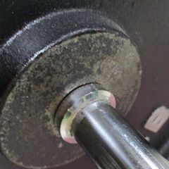 WFG バーベルセット 40kg プレート20kg2枚 ラバー付き 筋トレ トレーニング 札幌市北区屯田の画像