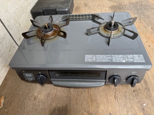 リンナイ　グリル付　ガステーブル　LPG