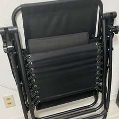ゼログラビティーチェア Amazonベーシック ブラック の画像