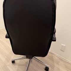 ワークチェア　合皮　ブラックの画像