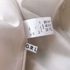 GRL リボンベルト付きビッグカラーボリュームスリーブコートの画像