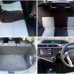 車検9年1月！トヨタ アクア 綺麗！ナビ/Bluetooth/バックカメラ/ETC/11万キロ代！の画像