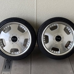 WORK Euloline(ワーク ユーロライン) 17インチ 7.5J PCD100 4・5H ホイール タイヤ付きの画像