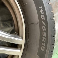 スタッドレスタイヤ★ホイール付き 195/65R15の画像