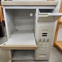 ✨️ジモティー割引✨️【ジャングルジャングル堺初芝店】　米びつ付きレンジ台 　堺市（東区　西区　北区　南区　堺区　美原区）高石市　泉大津市　忠岡町　和泉市　松原市　大阪狭山市の画像