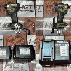 【中古】マキタ Makita TD173DRGXO 充電式インパクトドライバ バッテリ×2(充電各1回）・充電器付き【ハンズクラフト佐賀】の画像