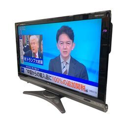 25C472_ジB SHARP シャープ 40V型液晶テレビ AQUOS LC-40DX2 2009年製 日本製 亀山モデル やや難あり 現状品 中古の画像