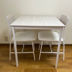 美品 ニトリ ダイニングテーブル チェアセット の画像