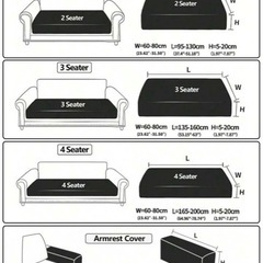 未使用未開封L字ソファカバーの画像