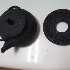 南部、鉄瓶、鍋敷きセット、老舗メーカー、１４ｘ１０ｘ１５、未使用の画像