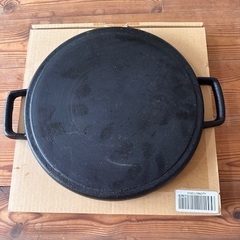 5回ぐらいだけ使用しました スキレット 池永鉄工(Ikenaga Iron Works) グリルプレート 丸形 IH・ガス火対応 29cmの画像