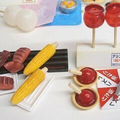 ミニチュア 計6種　メガハウス 縁日の誘惑 2004＆リーメント ママといっしょにクッキング お好み焼き 欠品少なめ　☆ PayPay(ペイペイ)決済可能 ☆ 札幌市 豊平区 平岸 平岸店の画像
